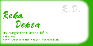 reka depta business card